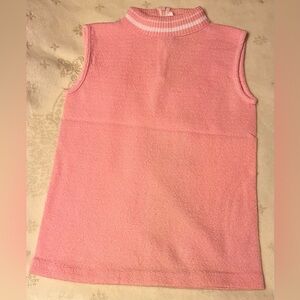 Vintage Kmart Girls size S sleeveless turtleneck pullover